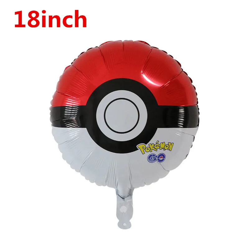 5 шт. воздушные шары из фольги с рисунком Пикачу Pokemon Go, детские надувные игрушки, гелиевые шары на день рождения, Детские вечерние украшения