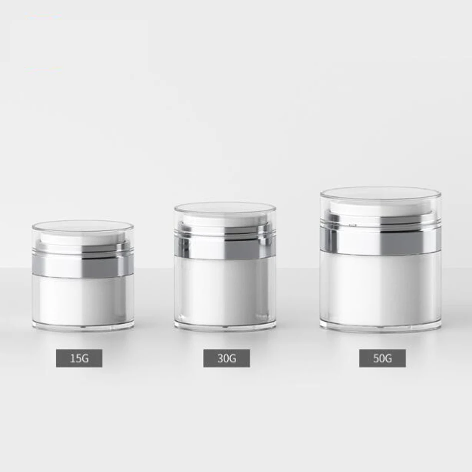 12 шт./лот 15 мл 30 50 безвоздушная Бутылка акриловые вакуумные бутылки для крема