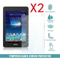 2pcs tablet tempered glass screen protector cover for asus fonepad 7 lte me372cl me7230cl 7 tablet pc tempered film