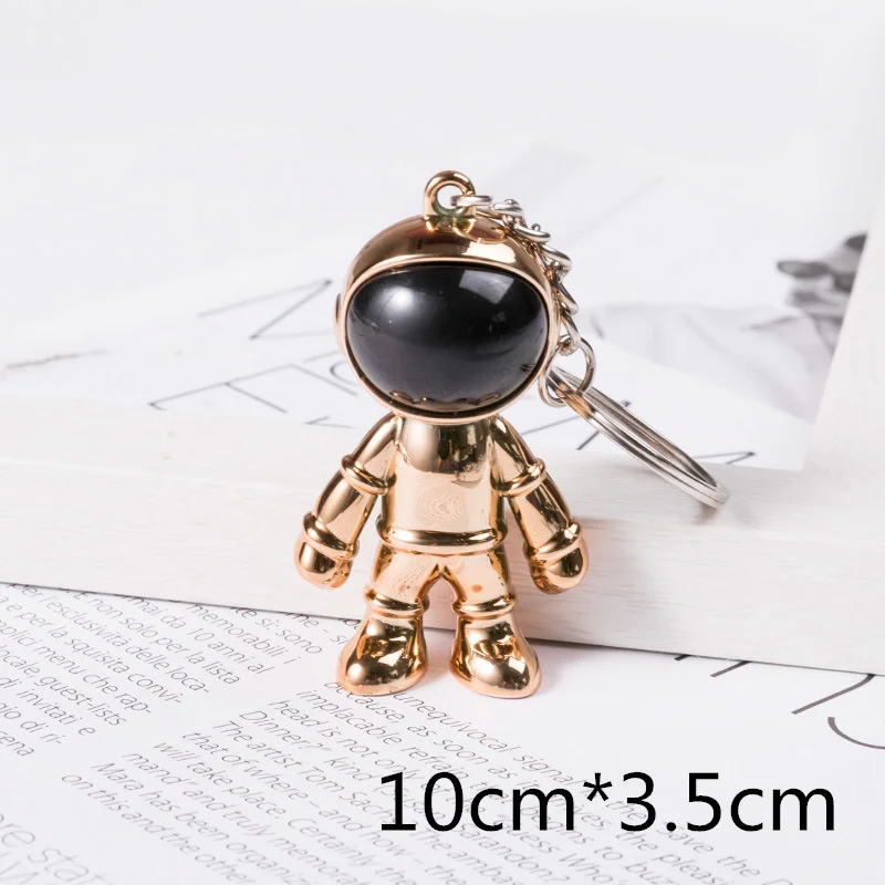 

Stainless Steel 3D Astronaut Key Chains Holder For Man Space Robot Spaceman Keychain Bag Car Pendant Keyring Trendy Jewelry Gift