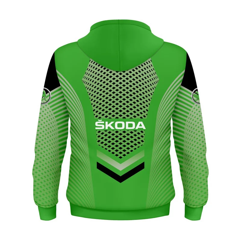 

2021 New Spring and Autumn Skoda Car Logo 3D Printing Hoodie Casual Fashion Harajuku Hoodie