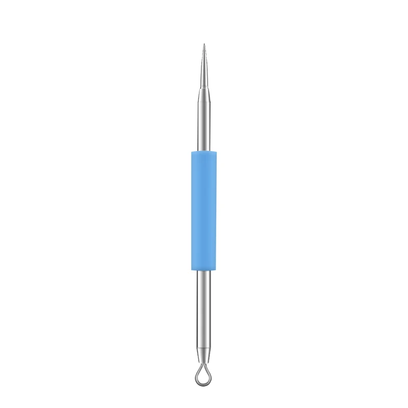Silica gel Blackhead Pimple Blemish Comedone Acne Extractor Remover Tool Set Kit Acne Treatment Black Deep Cleansing