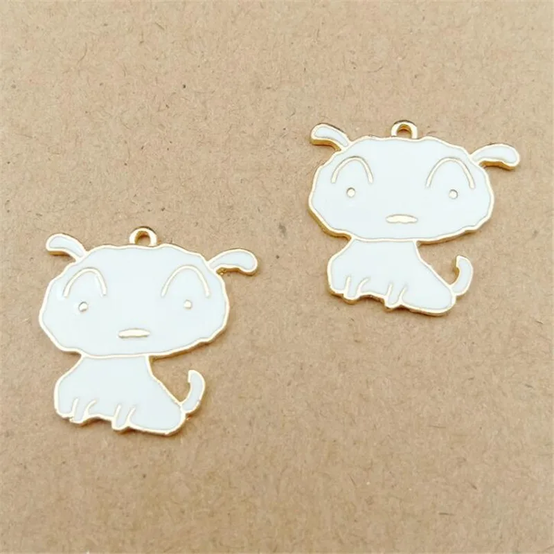 10 шт./пакет эмалью с изображением кошки собаки шармы DIY модных аксессуаров