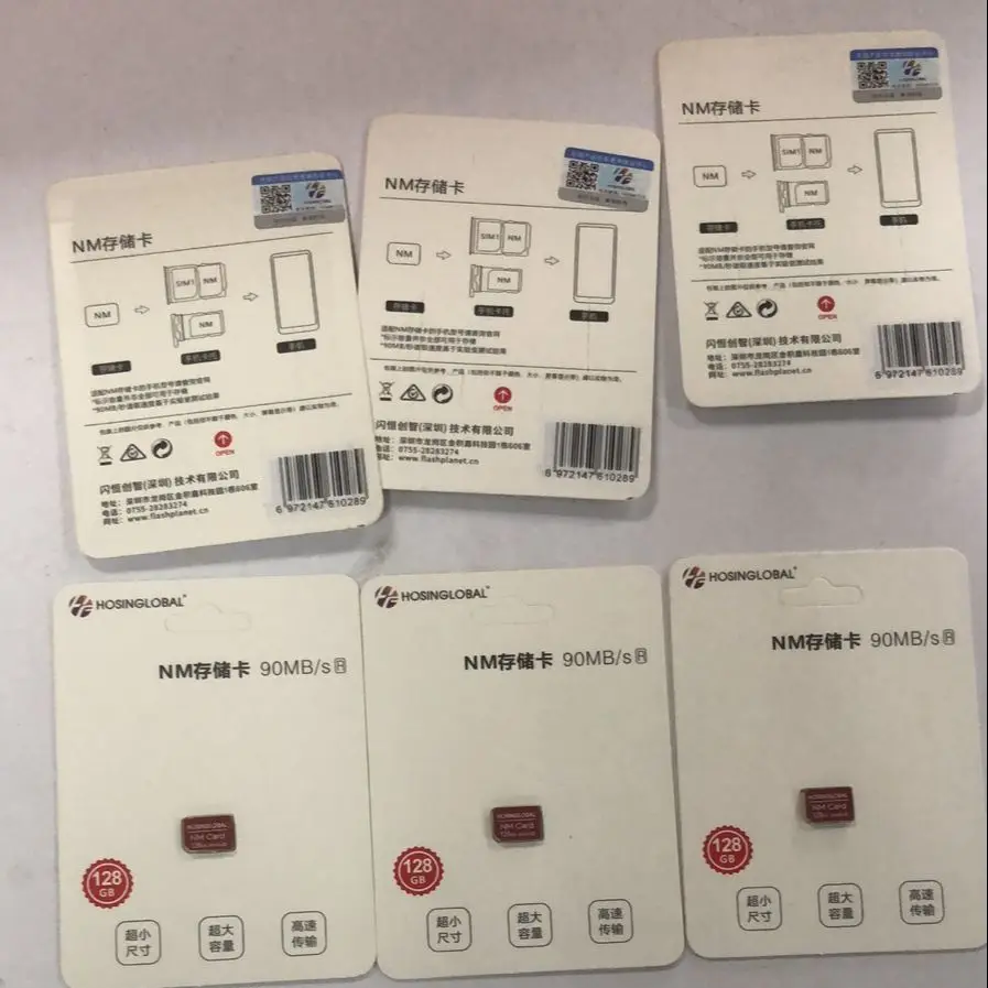 NM Card 128GB 256GB Nano Memory For Smart Phone Huawei Mate20 P40 Pro Series Nova5 6 MatePad Read 90MB/s Micro TF/SD |
