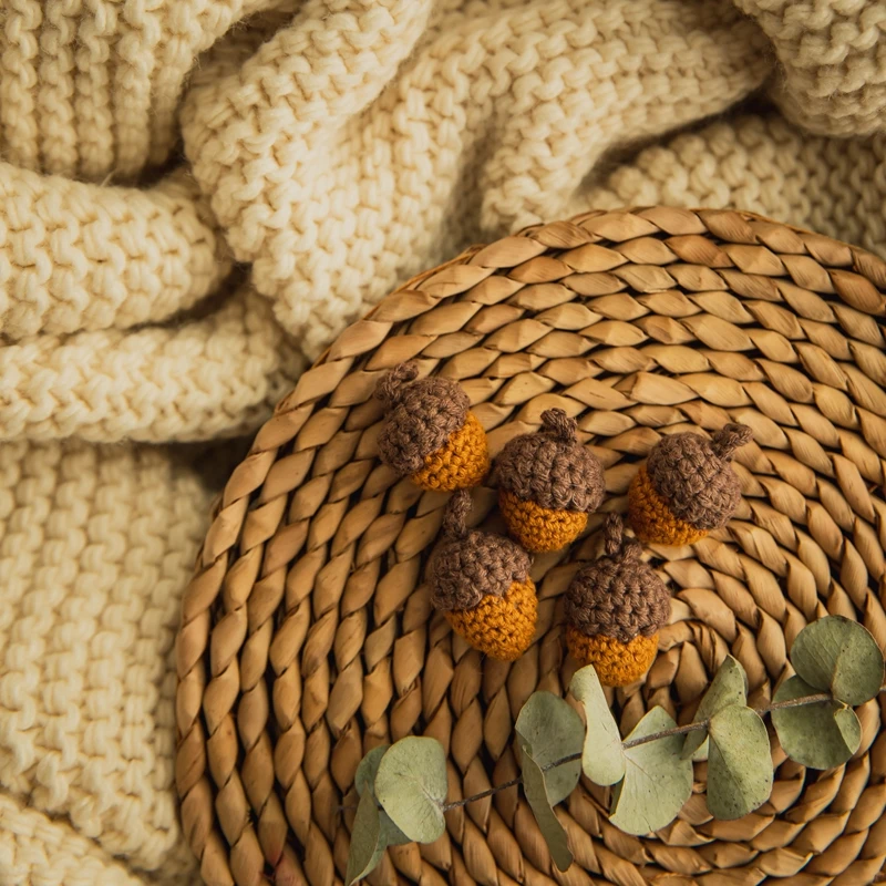 Деревянные бусины для прорезывания зубов 5 шт. деревянные вязания крючком