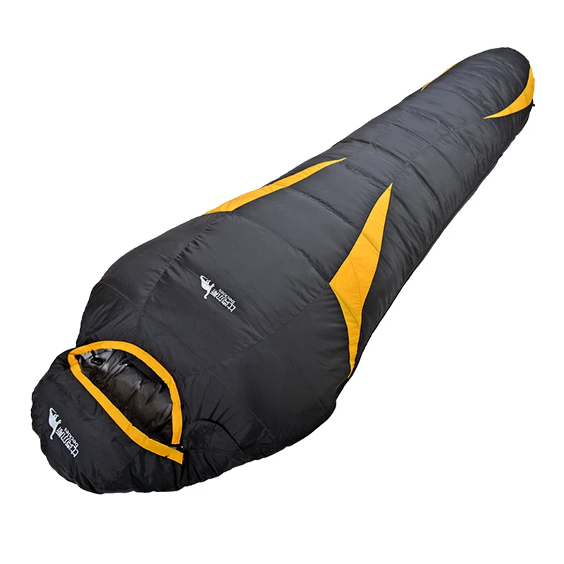 Сверхлегкий пуховой спальный мешок водонепроницаемый для отдыха на открытом