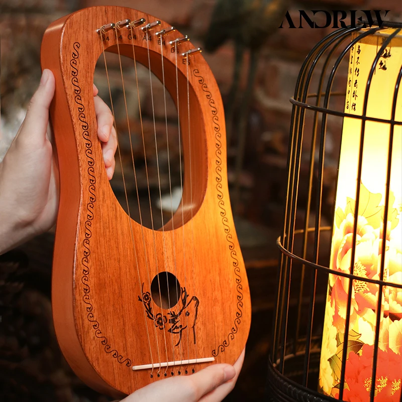 Маленький harp 7/10/16 струны из твердой древесины Энтони компактный портативный