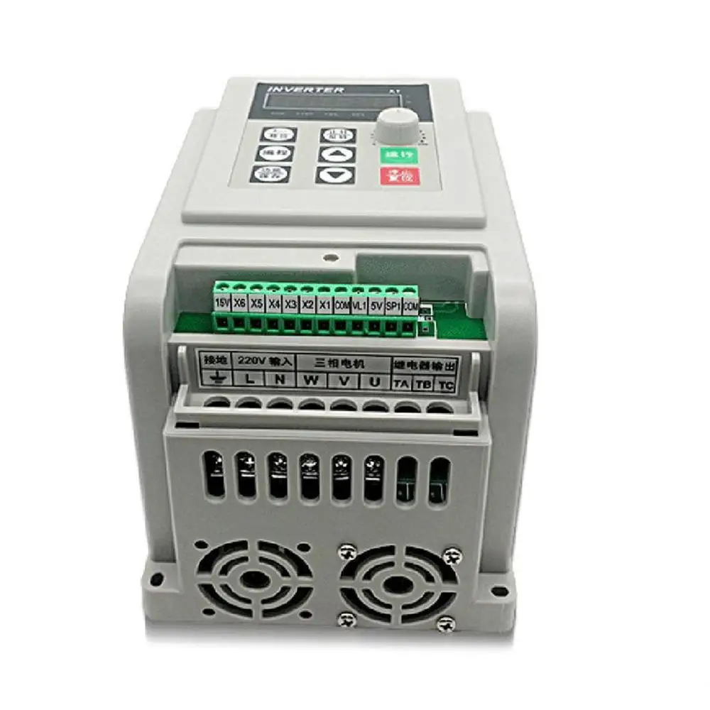 0.45 кВт/0.75 кВт/1.5 кВт/2.2 кВт AT2 VFD однофазный 220 В и преобразователь частоты привод