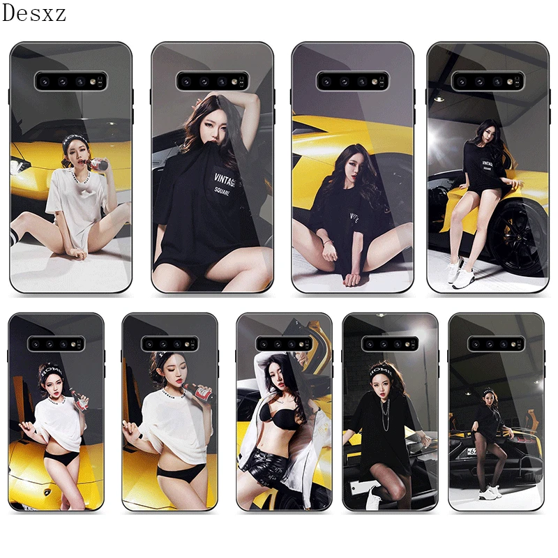 Чехол для телефона Стекло samsung A10 A20 A30 A40 A50 A60 A70 S7 край S8 Plus Note 8 9 S10 крышка DRAGON BALL Arale |
