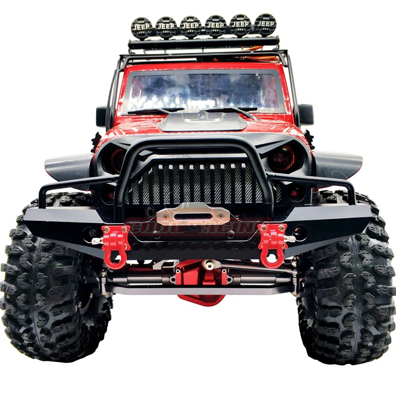 Металлические передние бамперы RC Car CNC светодиодный светильник кой для 1/10 Crawler TRX4