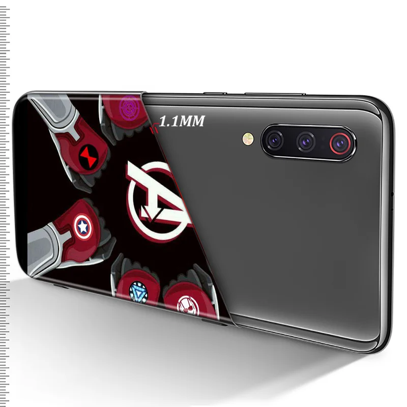 

Marvel Avengers A Logo For Xiaomi Mi 11 11i 10T Note 10 9T 9 SE 8 Lite Pro Ultra 5G Soft TPU Silicone Black Cover Phone Case