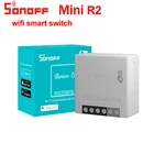 Умный переключатель Sonoff Mini R2, Wi-Fi, 2356810 шт., дистанционный выключатель сделай сам для умного дома, работает с Alexa Google Home