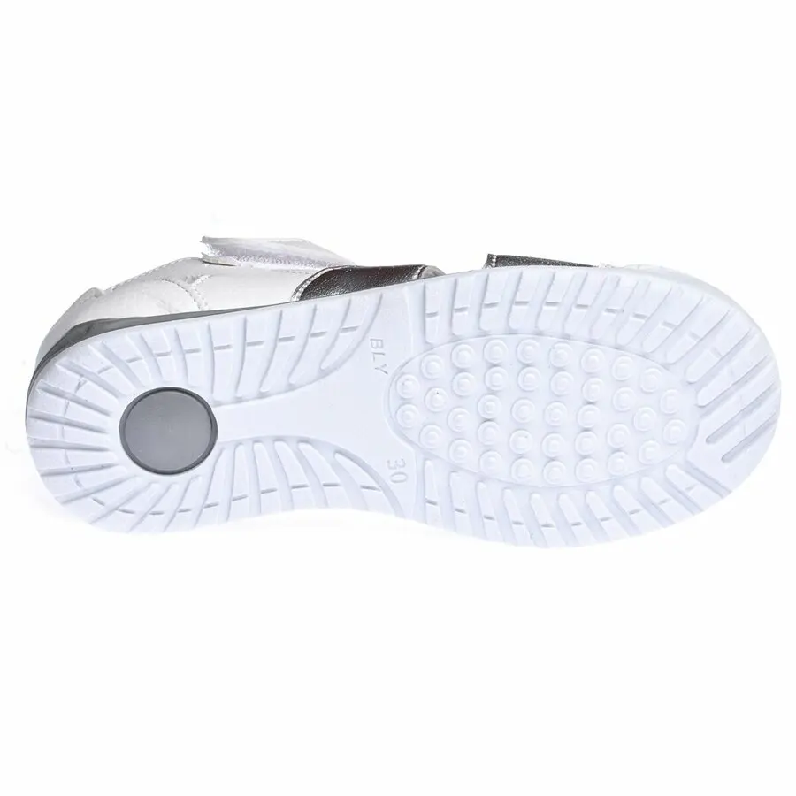 

Kids Sandals Cute Bebe Kiko Lf 2379-84 Orthopedic Girl Shoes Sandals White-Silver