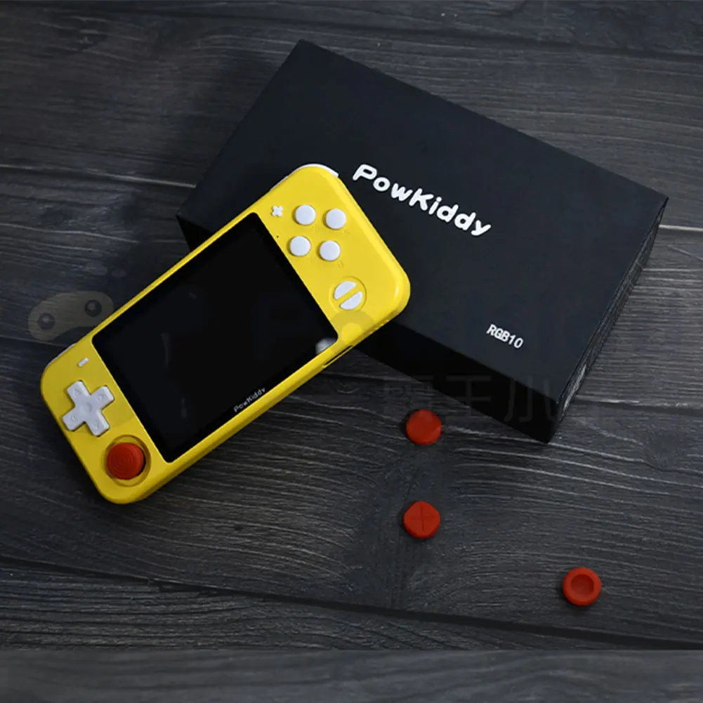 Игровая консоль Powkiddy RGB10 в стиле ретро приставка с четырехъядерным IPS экраном 3 5
