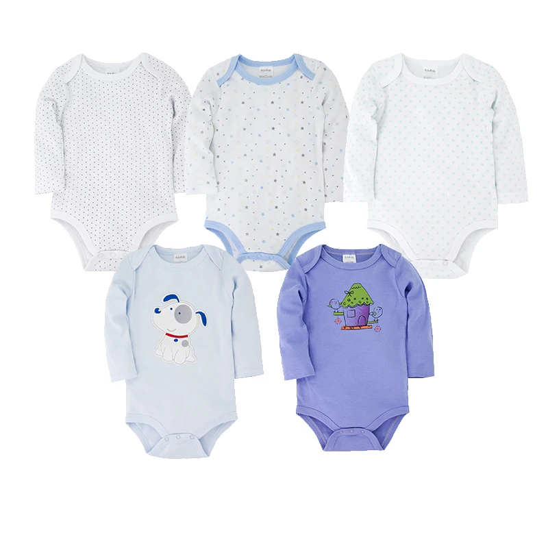 Летняя Пижама Honeyzone 5 шт./компл. Bebe дышащая хлопковая одежда для новорожденных