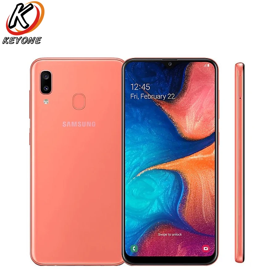Новый Samsung Galaxy A20 A205GN DS мобильный телефон 6 4 дюйма 3 ГБ ОЗУ 32 Гб ПЗУ Exynos 7884