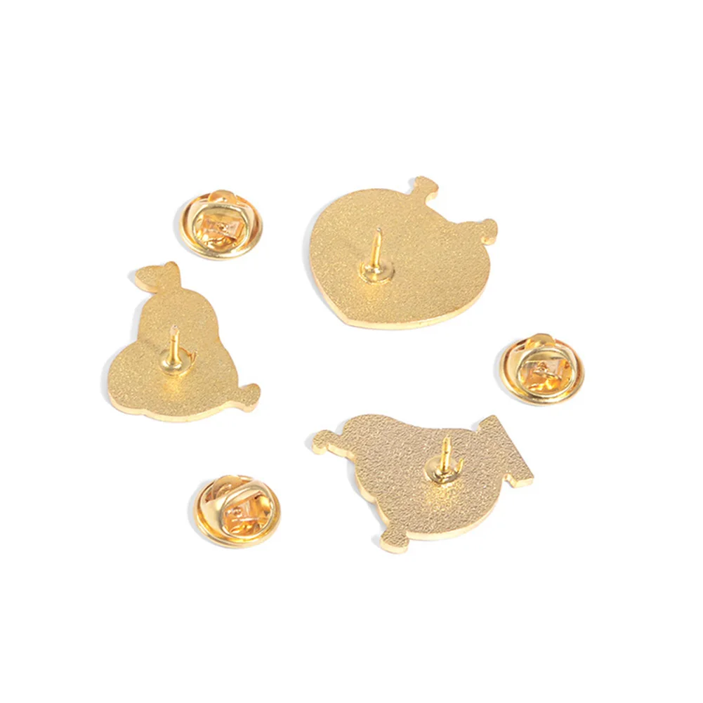 Унисекс прогулочная персиковая груша фруктовая эмалированная брошь значок шаль