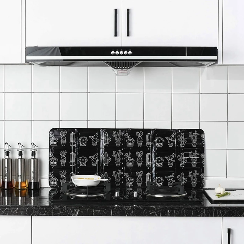 

Splatter Shield Guard Oil Divider Splash Proof Baffle Tool Kitchen Cooking Frying Pan Oil Splash Screen Cover Gas Stove