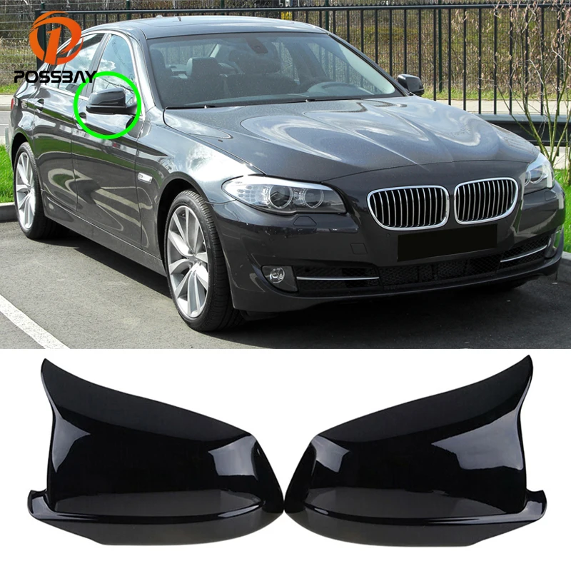 

Car Front Side Rearview Mirror Shells Covers for BMW 5-Series F10 Sedan 520i,523i,525i,528i,530i,535i 2010 2011 2012 2013 Pre-LC