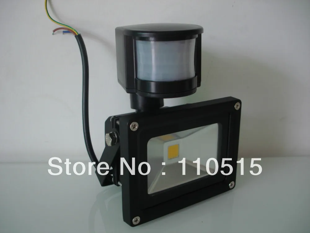 

free shipping 10W 20W 30WNew PIR Motion sensor LED Flood light Induction Sense lamp FloodLight 85~265V