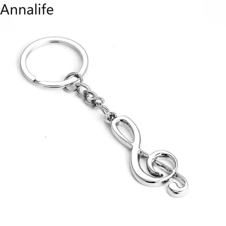 Новинка 2019 новинка сувенир металлический брелок для ключей с музыкальной нотой