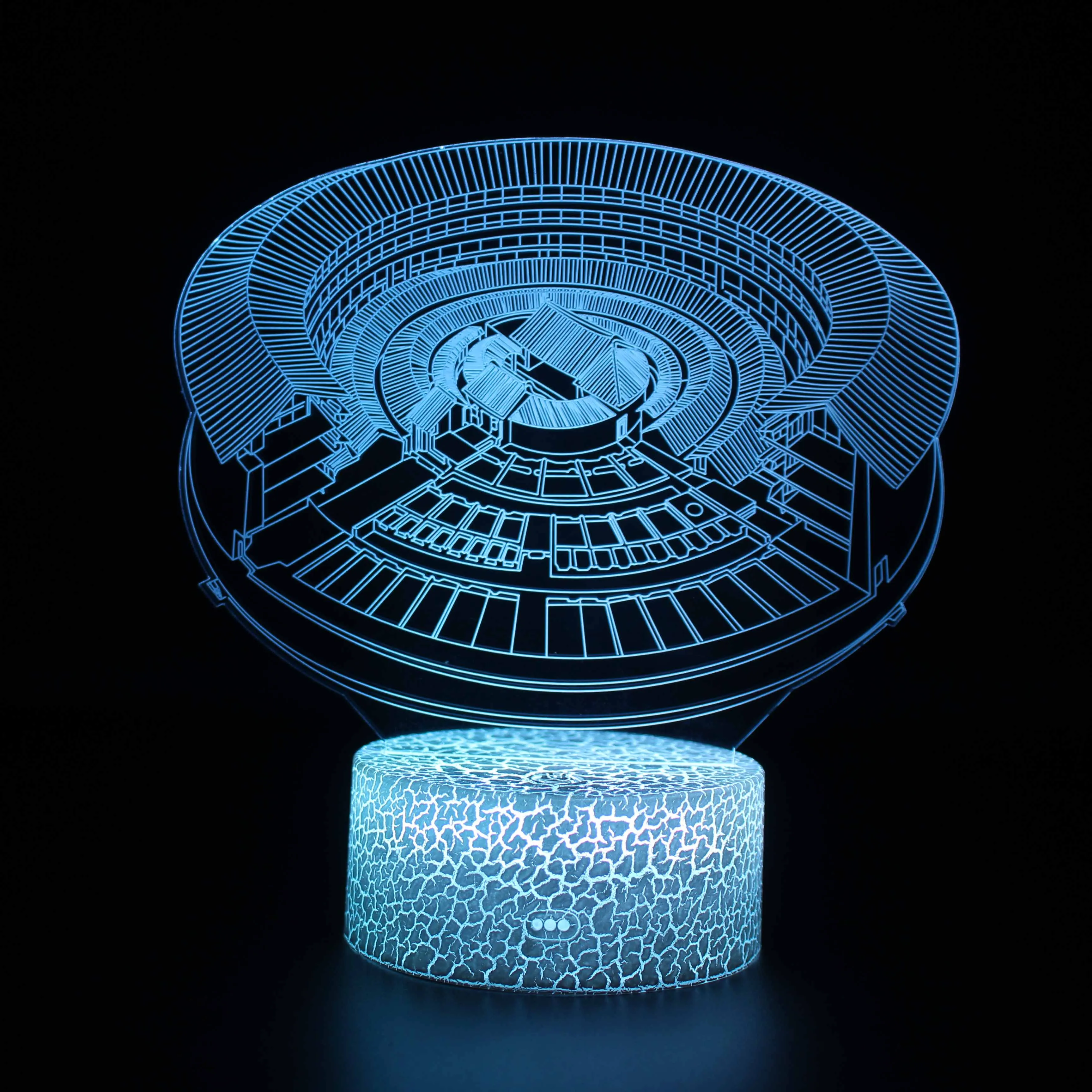 

AOSONG Night LED Lights Novelty 3D lamp Cute Toy Gift 7 ColorCartoon Atmosphere Lamp For Children Kids Room