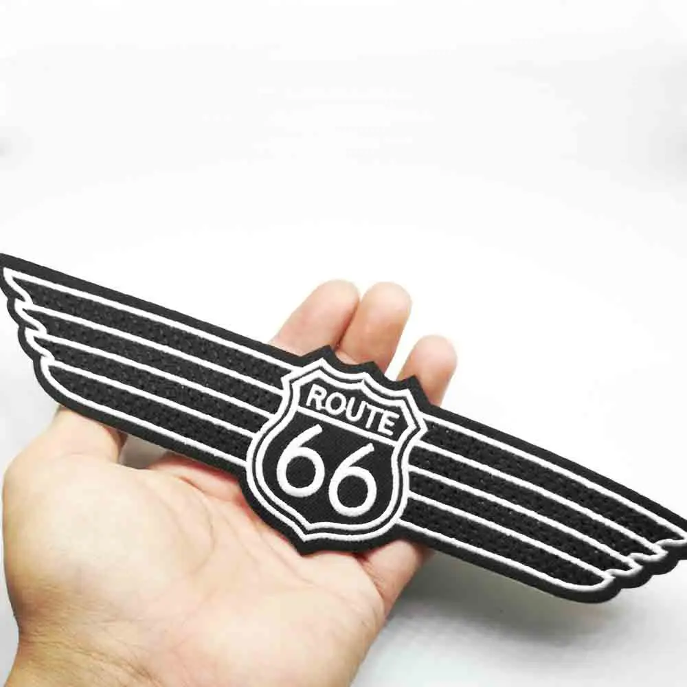 Route 66 патчи для одежды с вышивкой утюгом наклейки оптовая продажа|Заплатки| |