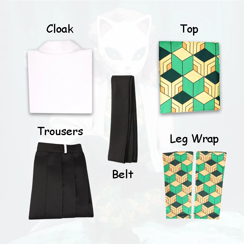 

Anime Demon Slayer Kimetsu no Yaiba Cosplay Costumes Sabito Cosplay Costume Halloween Kimetsu No Yaiba Cosplay Kimono Kendo suit