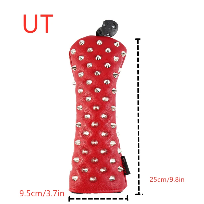 NRC Golf Head Covers Hybrid Woods Putter Чехлы для клюшек для гольфа красные синие заклепки