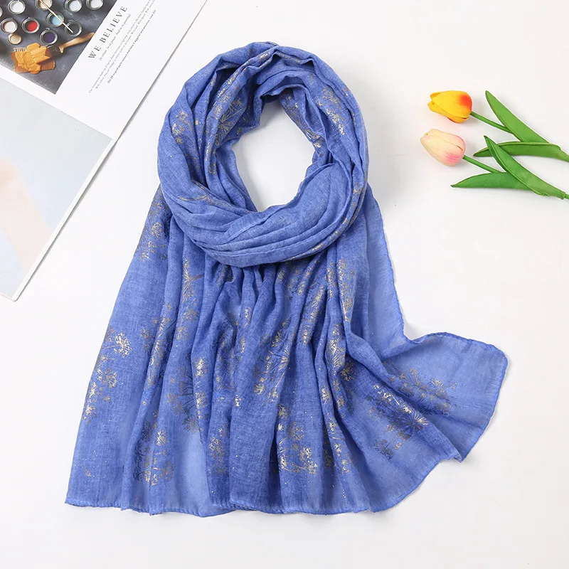 

VS291 Women Islam Muslim hijab Maxi Printed Shawl TR Cotton Linen Ladies Simple Daily Wrap Hijabs SoftMuslim Headscarf