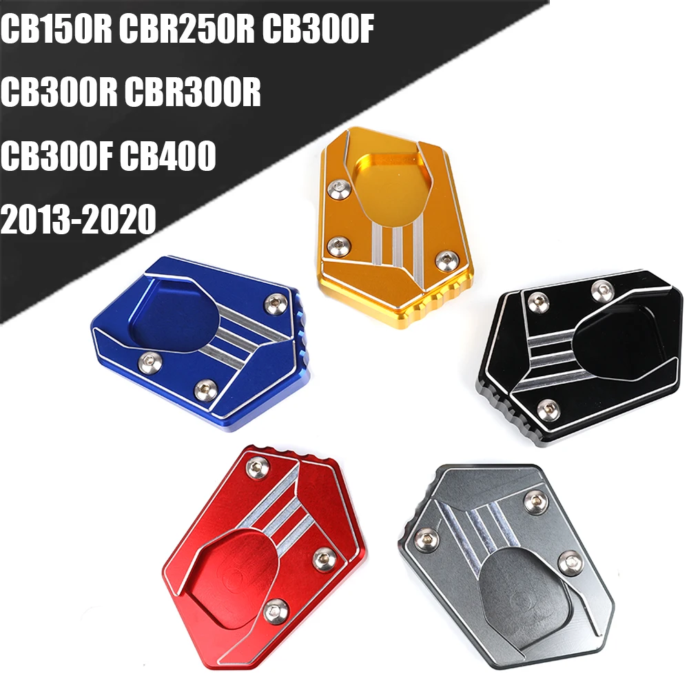 

For HONDA CB150R CBR250R CB300F CB300R CBR300R CB300F CB400 2013-2020 CNC Kickstand Side frame base Stand Enlarge Extension Pad