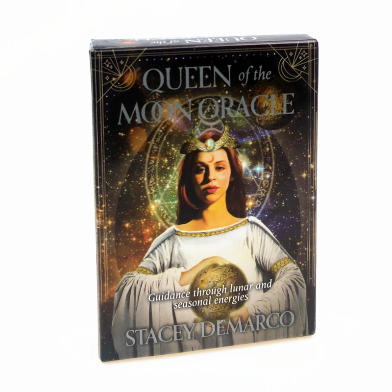 44 шт Queen Of The Moon Oracle карты Высокое качество Прочный Забавный Таро палубы