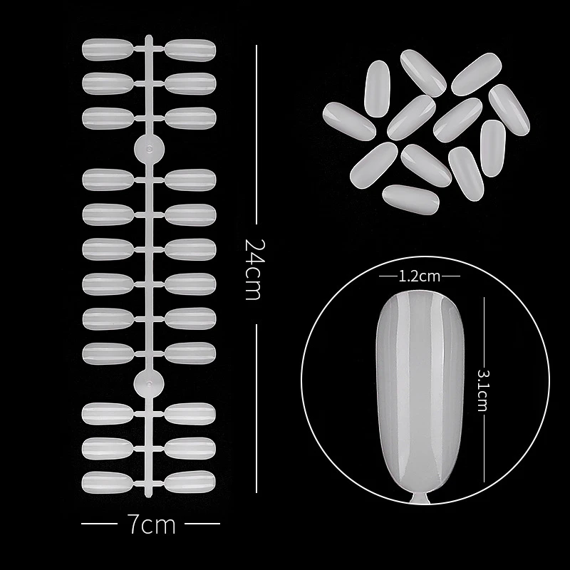 120 шт. эллиптическое издание для практики ногтей цветная карточка ультратонкая