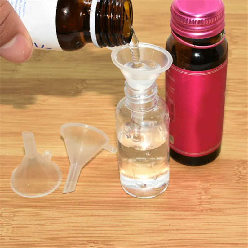 

5/10pcs Mini Plastic Funnel Hopper Perfume Emulsion Packing Tool Kitchen Gadgets