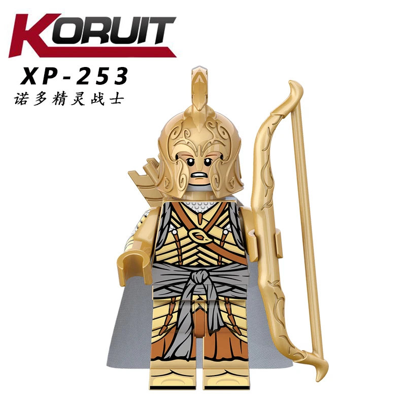 XP253 Властелин колец, фигурка Гондора, герой, солдат, рыцарь, тяжелая пехота, копье, строительные блоки, игрушки forodels, игрушки - Цвет: XP253