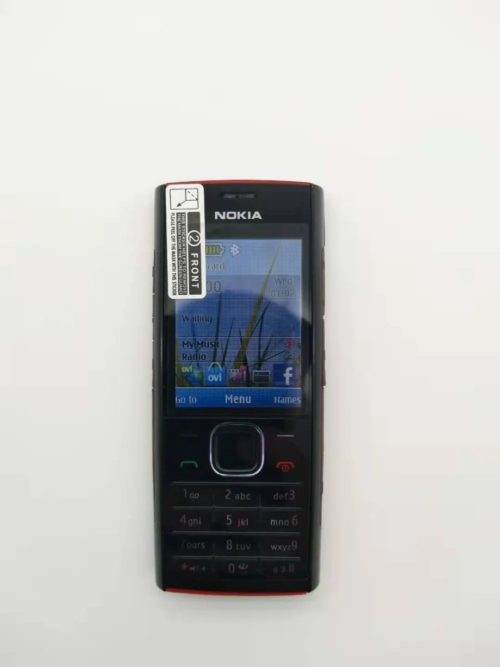 Red on Black Unlokced Nokia X2 X2-00 Bluetooth FM JAVA 5MP разблокированный мобильный телефон с английской/русской/Иврит/Арабской клавиатурой - Цвет: Red on Black