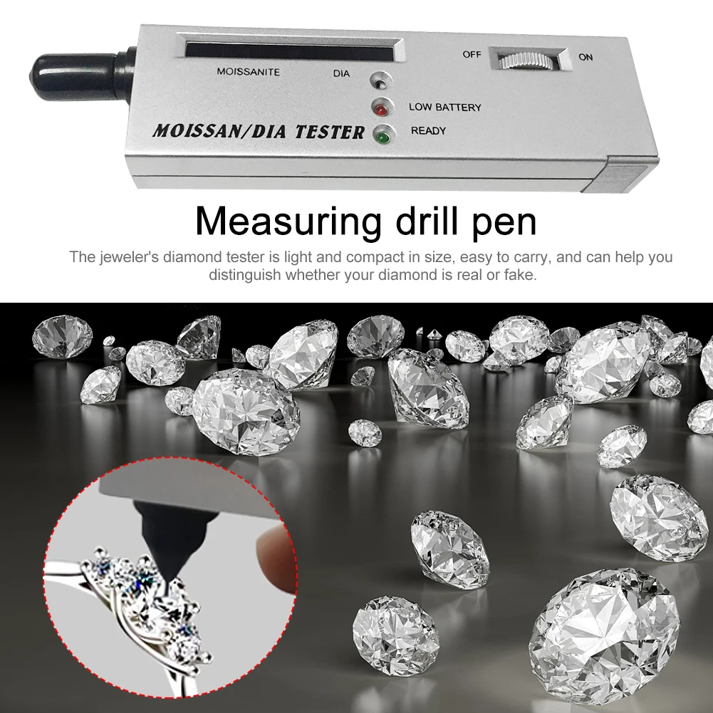 

Professional High Accuracy Diamond Selector Battery Powered Moissan ABS Gem Tester Pen For Jewellery Electronic Portable Jade