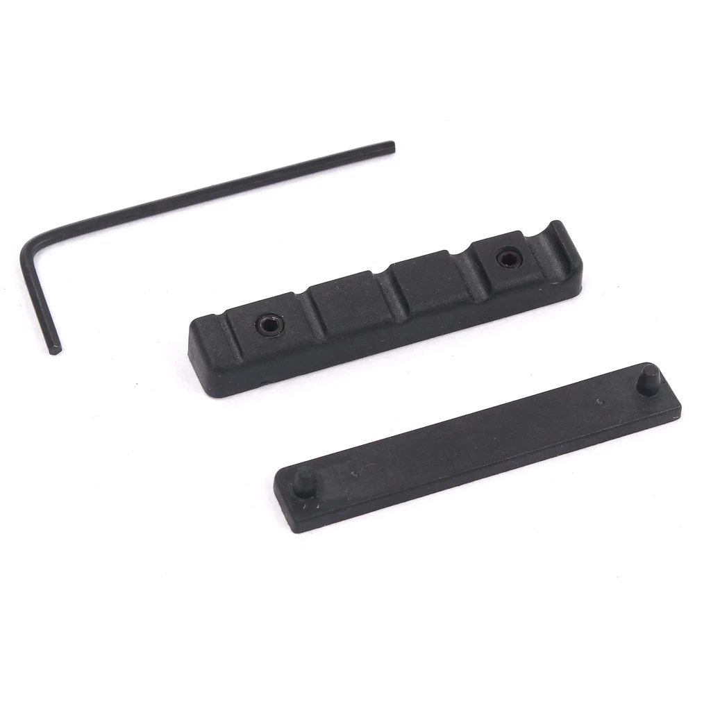 

Tooyful 43mm POM Bridge Nuts Replacement Parts with L-Wrench for 5 Strings Acoustic Guitar Parts