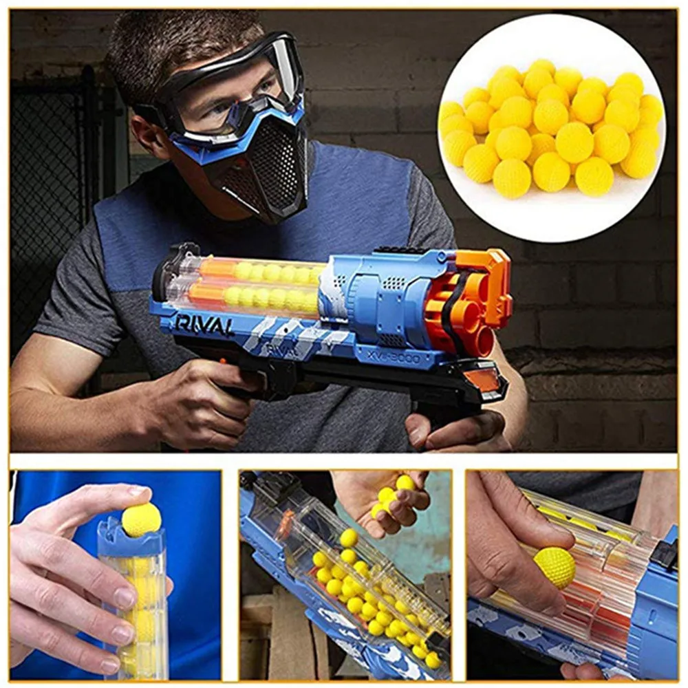 Желтый пули для Nerf Rival Zeus Apollo пулевые игрушки пистолет мягкой круглые Дартс