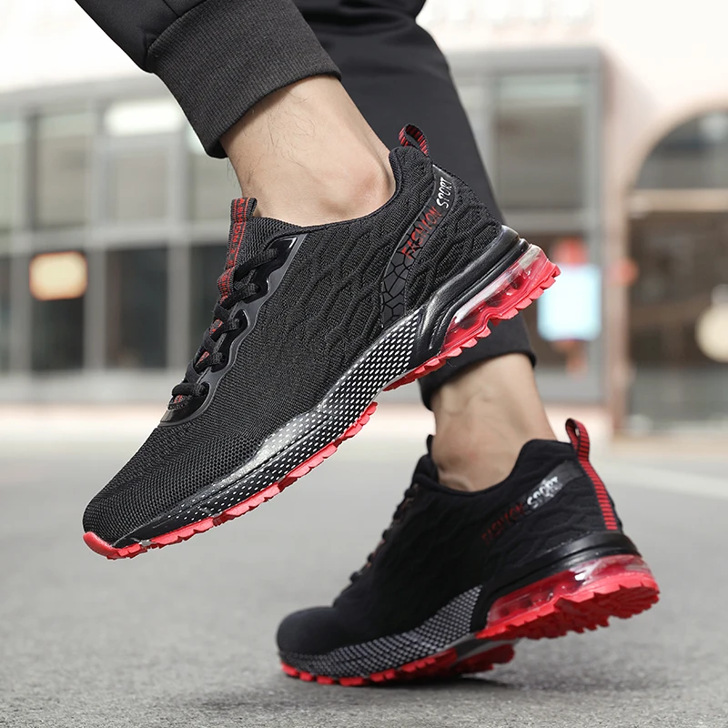 

Summer new men's shoes sports fashion casual running shoes flying woven breathable all-match air cushion sneakers