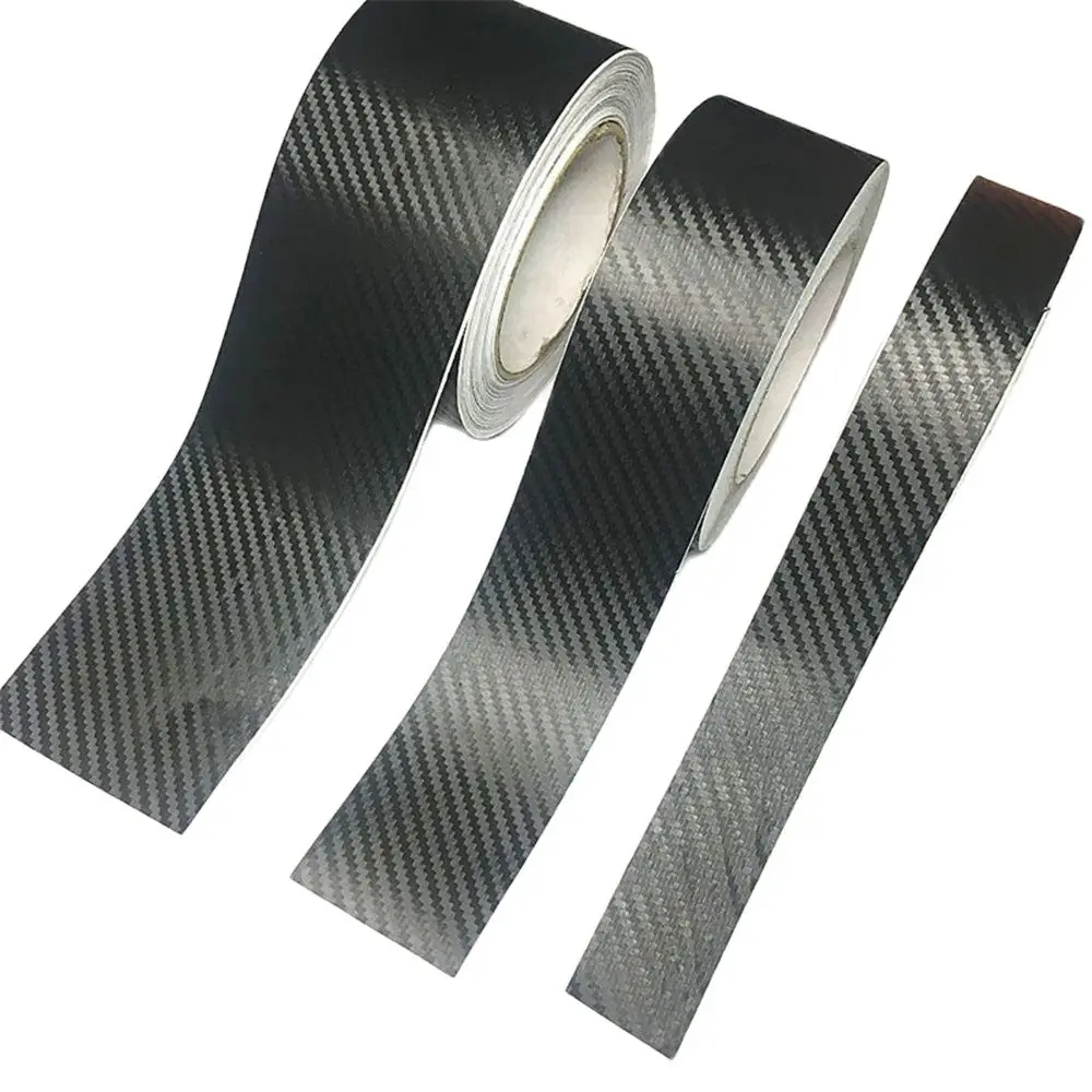 

5M*3/5/7/10cm Carbon Fiber Car Door Sill Sticker Scratch Proof Moulding Strip Car Sticker Door Edge DIY Paste Protective Film