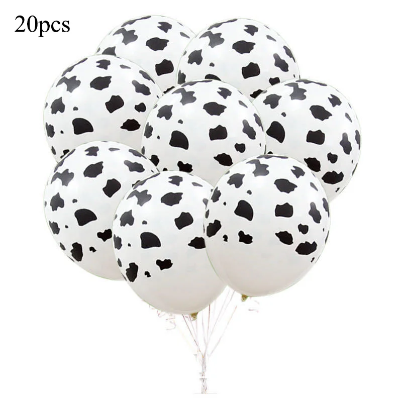 

Farm Cow Theme Birthday Party Decoration Disposable Cup Plate Tablecloth Balloon Tableware Set Baby Shower Wedding Kids Favors