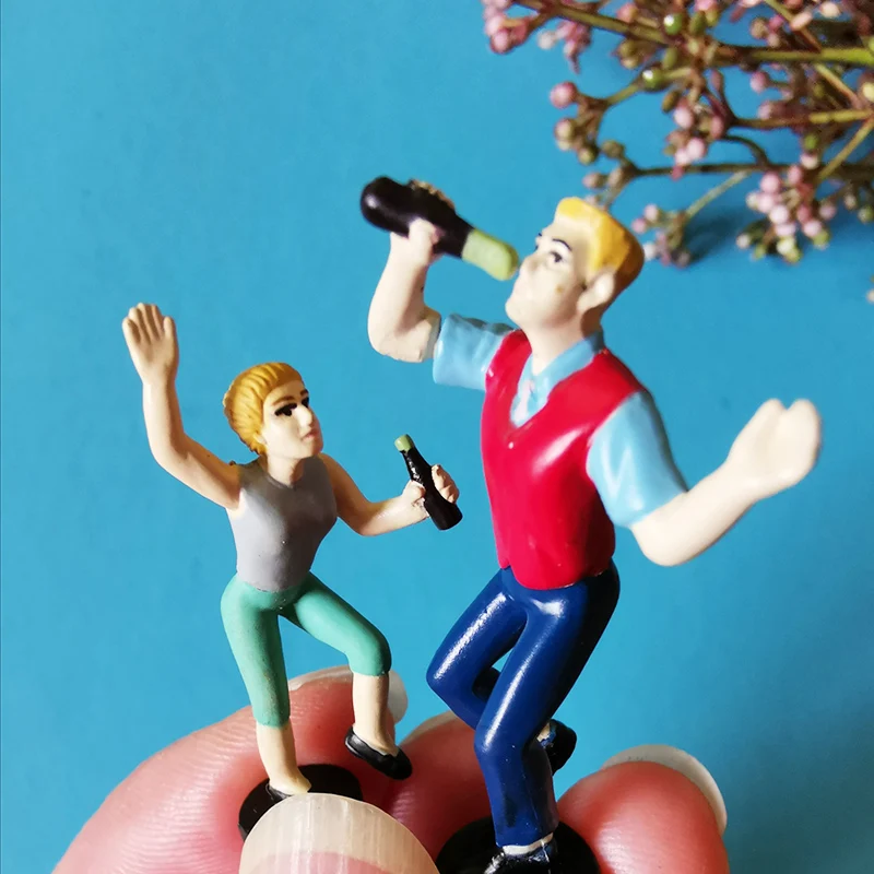 Милая пара/миниатюры поилки/Прекрасная фигурка/Сказочный Садовый Гном/Декор