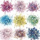 Стеклянные стразы для дизайна ногтей, 2028, 1000 шт., смешанные размеры, цветные, для страз, стразы для дизайна ногтей, B0928