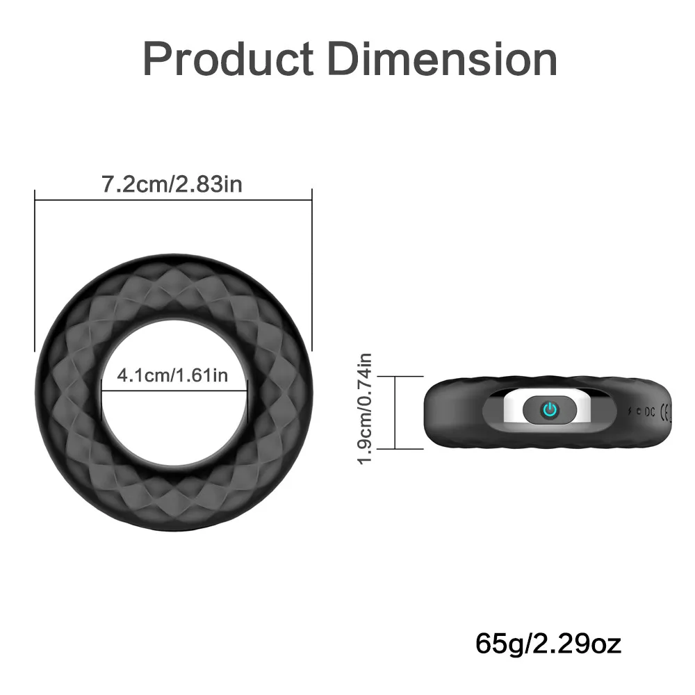 USB Charging Penis vibrator ring Silicone Cock Delay Ring Vibrator Vibrating Sex Toys For Men Ejaculation Shop | Красота и здоровье