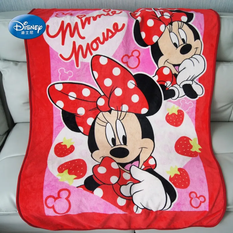Мягкое покрывало из кораллового флиса disney, 100x140 см, Микки, Минни Маус, стежок для маленьких девочек и мальчиков, детский подарок, спальня на кровать, диван