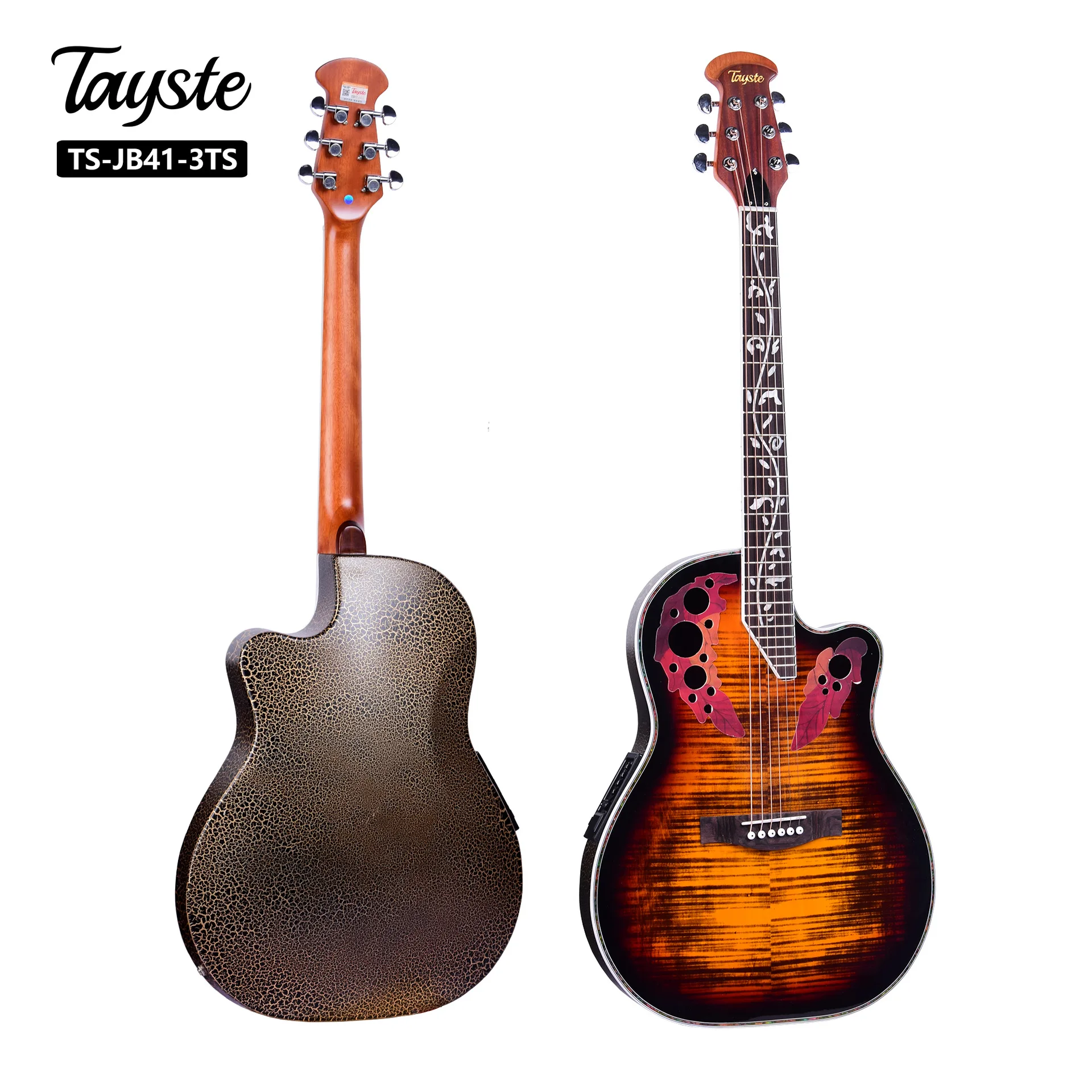 41 zoll akustische gitarre 6 string elektrische gitarre massive fichten folk gitarre palisander griffbrett riss gitarre agt152 free global shipping