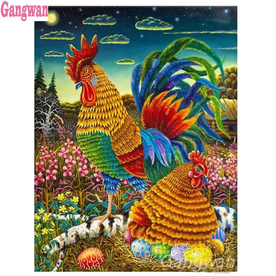 Новое поступление алмазная живопись сделай сам картина с пасхальными яйцами