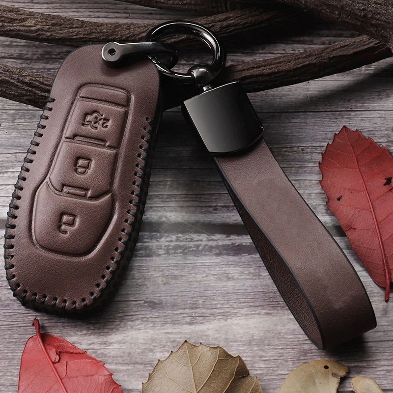 Чехол для ключа из натуральной кожи автомобиля Ford wingbo кожаный чехол лисы Touareg