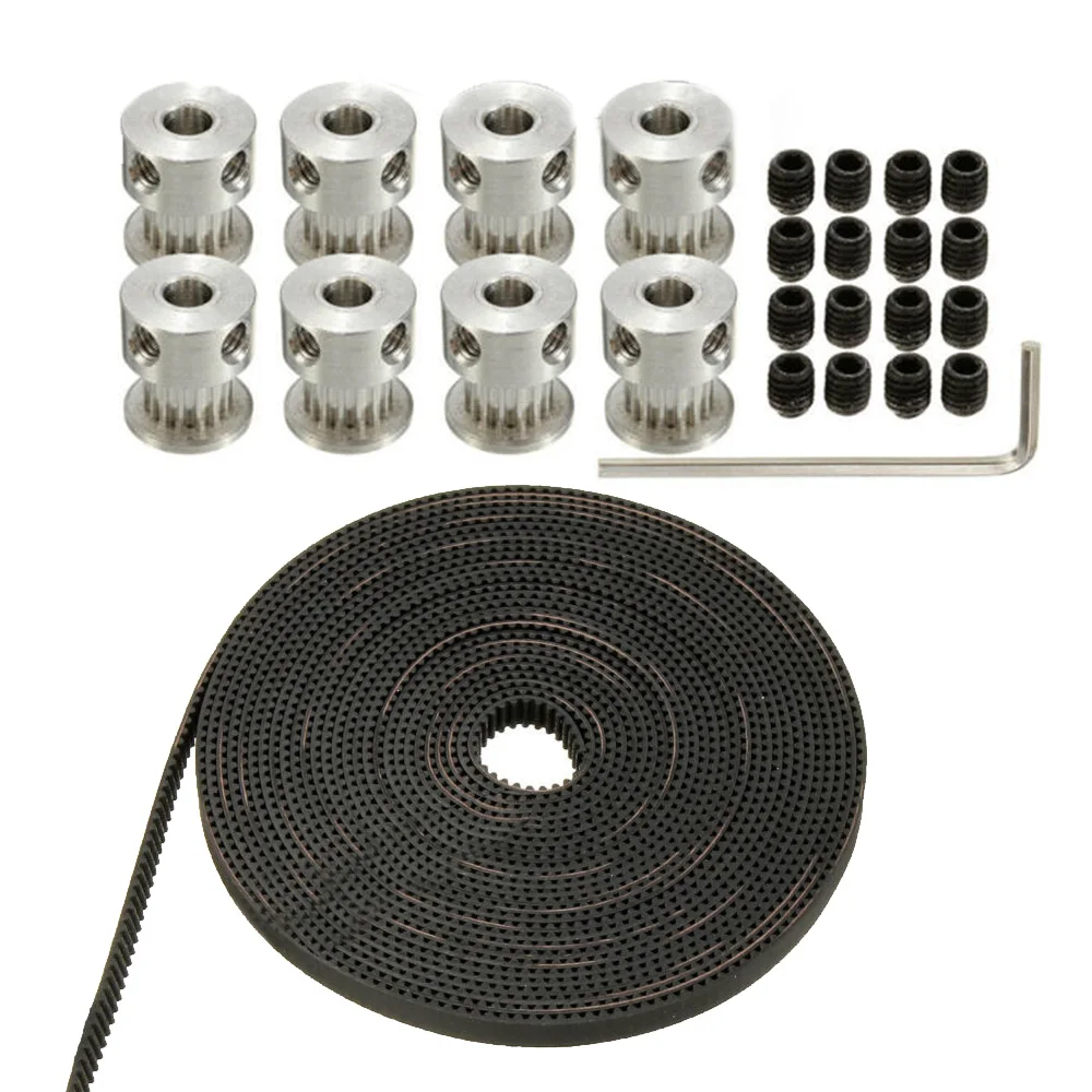 

Timing Belt Belt Pulley GT2 16T Bore For 3D Printer With Screws Equipment